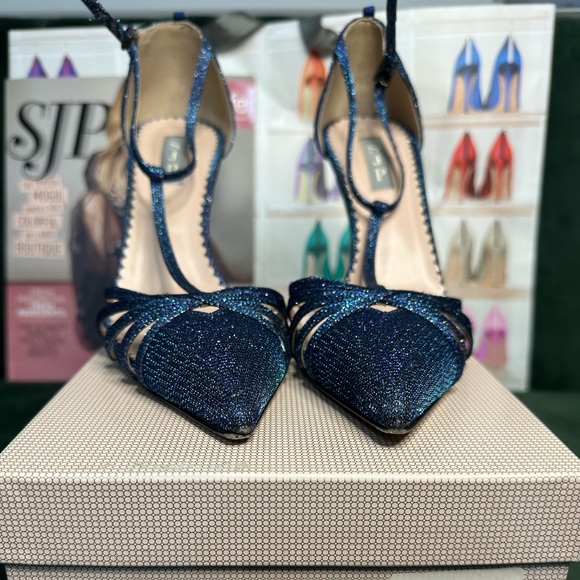 SJP Carrie heel in the exclusive Bellagio Blue Size 40 EU / 10 US - Picture 4 of 8